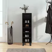 Vidaxl vidaXL Omarica za čevlje črna 30x35x105 cm lesena