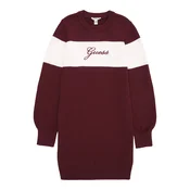 GUESS Obleka temno rjava/bela
