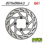 shumee Sprednji zavorni disk NG honda XL 125 V varadero 01-13 (276X88X4) (4X10,5MM)