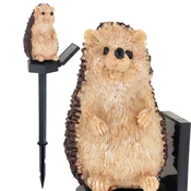 TG71283 Solarna svetilka Hedgehog, vgradna vrtna svetilka Hedgehog, senzor somraka, solarna LED osvetlitev