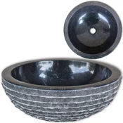 Mramorni umivaonik 40 cm crni