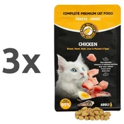 Kiwi Walker Freeze Dried hrana za odrasle mačke, piščanec - 150 g 3 x 150 g