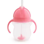 Munchkin Click Lock™ Tip & Sip šalica sa slamkom Pink 6 m+ 207 ml