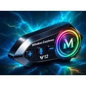 Verkgroup Aku. LED RGB Y12 pro bluetooth motoristični radijski interkom