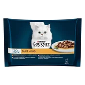 Purina GOURMET Perle Mokra hrana za mačke, divja svinjina, govedina, puran, 4x85g