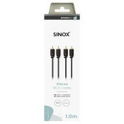 Avdio kabel SINOX SXA04201 1 m 2 RCA cinch M - 2 RCA cinch M
