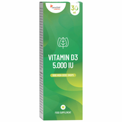 Essentials Vitamin D3 kapljice 5,000 IU, visok odmerek - vegetarijansko, 1.000 kapljic