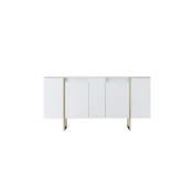 Hanah Home Luxe Komoda, Belo-Zlatna