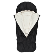 Zimska vreča za vozičke Footmuff Beaba Black White Polar ekstra topla nepremočljiva črna od 6-24 mes