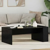vidaXL Klubska miza Črna Orehovina 95 x 50 x 34 cm Konstruiran les