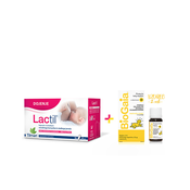 Lactil, 56 kapsul + Darilo: BioGaia Protectis Baby D3, kapljice za otroke in dojenčke (2 ml)