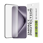 Techsuit – 111D Full Cover / Steklo s polnim lepilom / 3D ukrivljeno steklo za Huawei Pura 70 Pro – črno