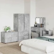 vidaXL Omarica za shranjevanje Betonsko siva 80 x 48 x 57 cm