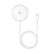 BASEUS SIMPLE MINI4 stolni punjač 15W, Qi2, SILVER P10278200S11-00