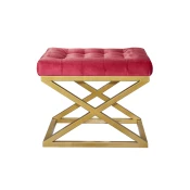 Atelier del Sofa Tabure 50x42x40cm, Zlatno-Crveno