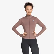 Mikina adidas 3-Stripes Studio Zip Through Jacket Earth Strata S