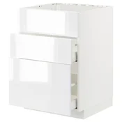 METOD / MAXIMERA Pod.el.za gr.plocu/ug.asp.s fiokom, bela/Ringhult bela, 60x60 cm
