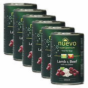 Konzerva NUEVO DOG Senior Lamb & Beef 6x400 g, 5 + 1 GRATIS