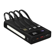 LINQ Zunanja baterija 25800 mAh, USB C USB 3.0, integrirani kabli, LinQ - ČRNa, (20773625)
