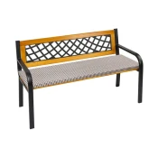Gladka sedežna klop - 40x120 cm - kostno rjava