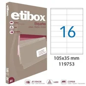 Univerzalne etikete 105x35mm Etibox A4 100 listov