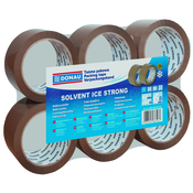 Selotejp pakirni  48mmx60m solvent rjav za temperature do -20C