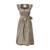 MARJO Dirndl kremna/svetlo rjava