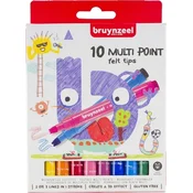 Bruynzeel Kids Multi Point Felt Tips 10 Set