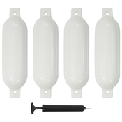vidaXL Odbojniki za čoln 4 kosi beli 51x14 cm PVC