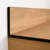shumee Kopalniški pult iz HPL za omarico 120 cm, dimenzije 120,5 x 49 cm, barva hrast Castello, s 30 cm ploščo