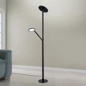 ORION LED podna lampa Fati, visina 181 cm, aluminij, svjetlo za citanje, dimer, CCT - Dnevni boravak/blagovaonica - Moderan - crna