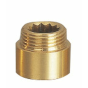 Medeninasti moški podaljšek za cev, 1/2 x 15 mm - 24 - Medenina - Sapho - 15 mm - 1/2