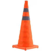 VEVOR Varnostni stožci Zložljivi prometni stožci 4 kosa 295x295x70 cm oranžni