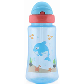 Sportska boca sa slamkom Lorelli Baby Care - 330 ml, Plava