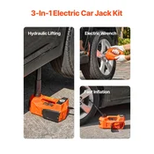 VEVOR Električni dvigalka za avto DSJA380+, 292x120x155 mm, 5 ton, 12V, prenosna