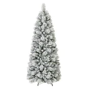 COSTWAY Umetno božično drevo LED zasneženo drevo 180 cm, (5000073599)