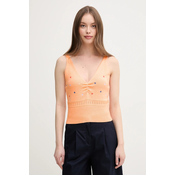 United Colors Of Benetton Top 10C1EH01A Oranžna Regular Fit
