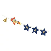 PartyDeco napis happy birthday letalos, 2,5 m