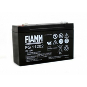 Fiamm svinčen akumulator FG11201 • 6V 12Ah • AGM|VRLA • DXŠXV: 151x50x93 | Faston 4.8