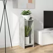 Stalak za biljke s policom Betonsko Siva 30 x 30 x 80 cm