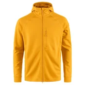 Fjällräven Abisko Grid Fleece pulover s kapuco, gorčično rumena (M)