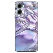 Silikonski črni ovitek za Motorola Moto G06 - Iridescent bubbles