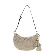GUESS Torba za čez ramo KATIE kremna