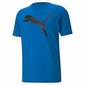 Puma Mens Blue Sports T-Shirt Active Big Logo Tee