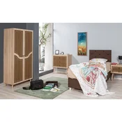 Hanah Home Ormar Stil-622, 90x192x52 cm, Hrast-smeda