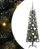Vidaxl Umestno božično drevo Zelena 120 cm PVC, plastika in jeklo