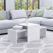 Set stolica za kavu bijeli 100 x 48 x 40 cm konstruirano drvo