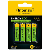(Intenso) Akumulatorska baterija AAA / HR03, 1000 mAh, blister 4 kos - AAA / HR03/1000