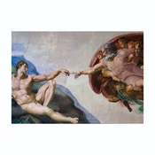 Michelangelovo Stvarjenje Adama – stenska slika – 92,5 x 65 cm