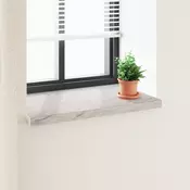 vidaXL Okenski nadstrešek Marmorna tekstura 100 x 50 x 4,5 cm PVC